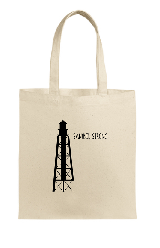 Sanibel Strong Lighthouse tote
